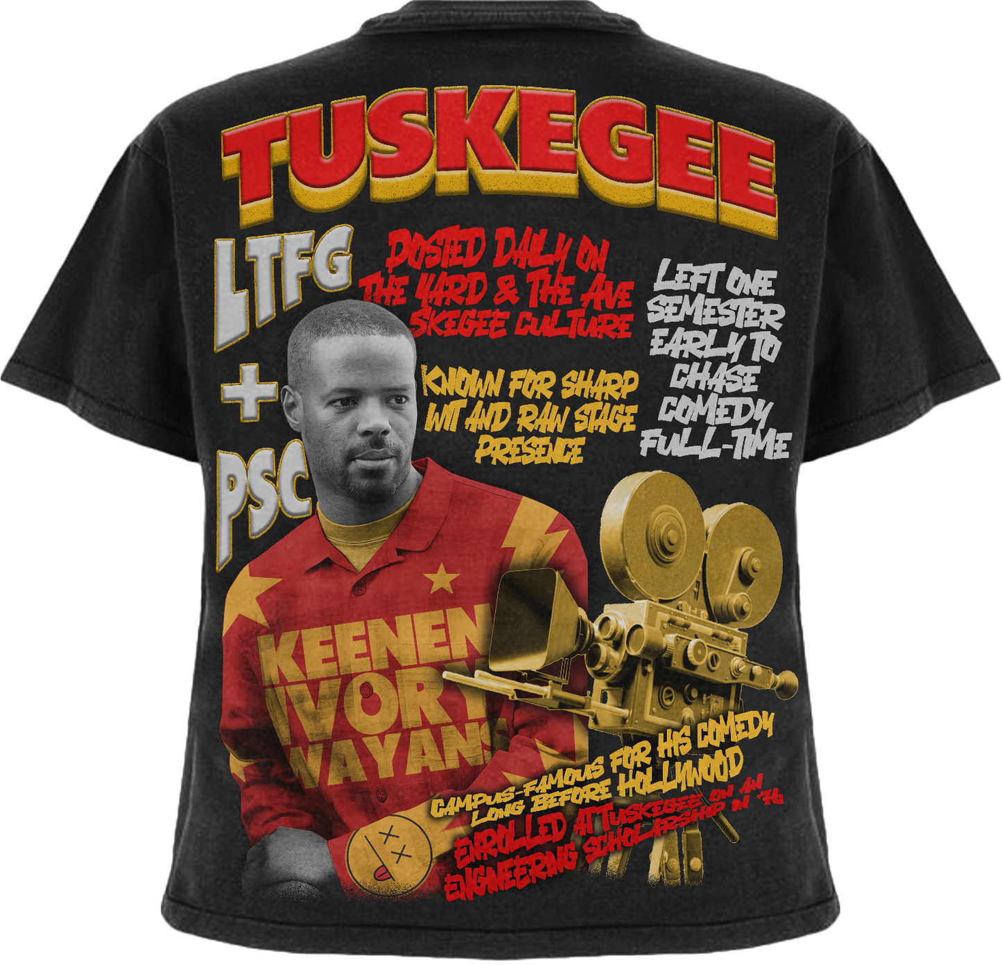 LTFG + PSC Rich In TU,$KE,GEE Legacy T-Shirt (Keenen Ivory Wayans) - Onyx