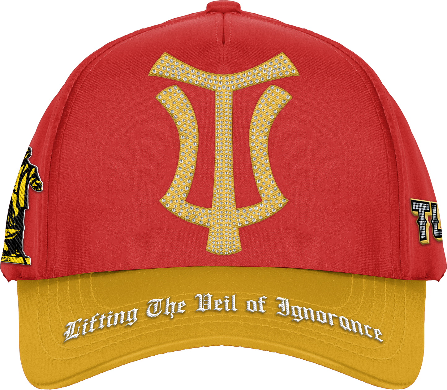 LTFG + PSC Rich in TU,$KE,GEE Legacy Hat (FULL BUST DOWN) - Vermilion/Gold