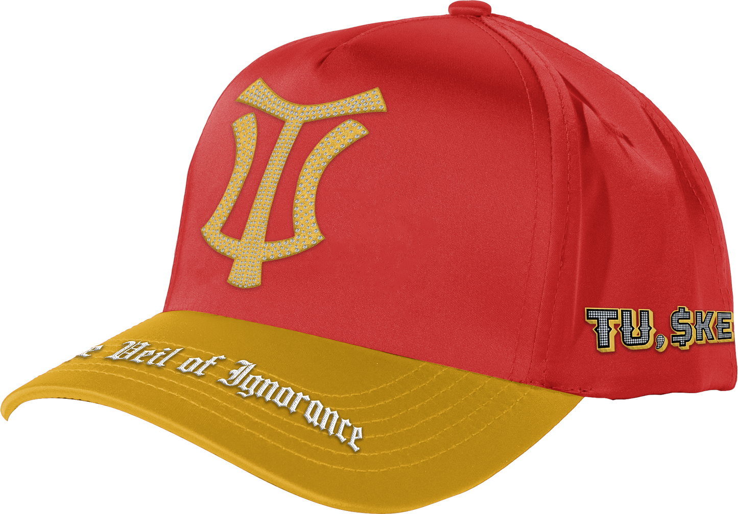 LTFG + PSC Rich in TU,$KE,GEE Legacy Hat (FULL BUST DOWN) - Vermilion/Gold