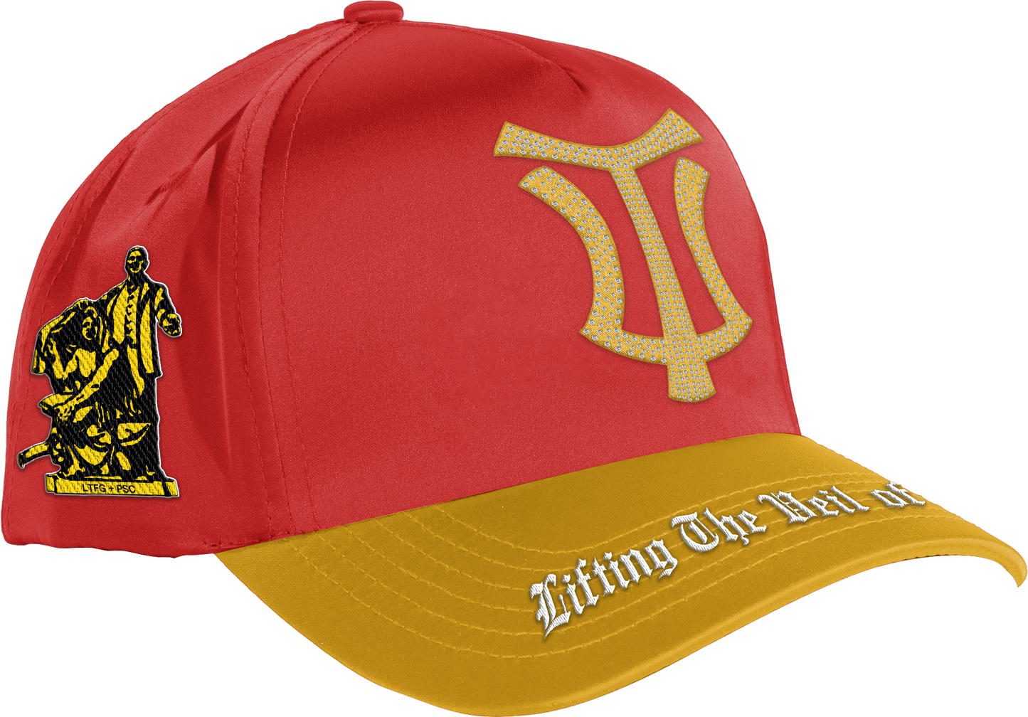 LTFG + PSC Rich in TU,$KE,GEE Legacy Hat (FULL BUST DOWN) - Vermilion/Gold