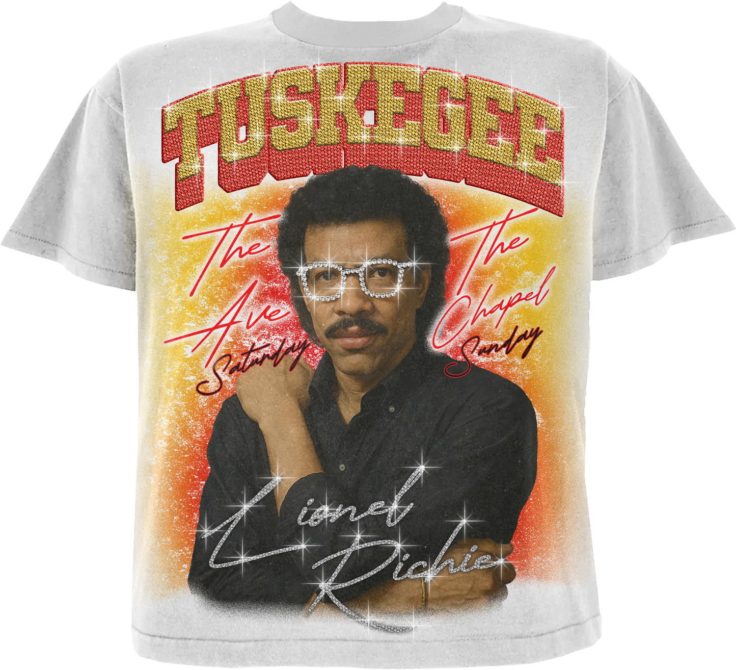 LTFG + PSC Rich In TU,$KE,GEE Legacy T-Shirt (Lionel Richie) - Ivory