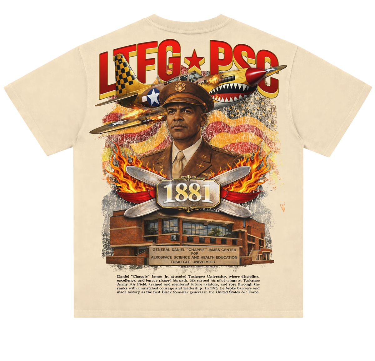 LTFG + PSC Chappie James Tuskegee “Red Tails” Tee