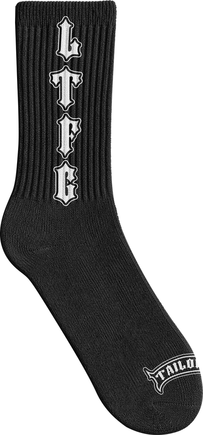 LTFG LOGO SOCKS - BLACK