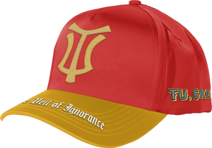 LTFG + PSC Rich in TU,$KE,GEE Legacy Hat (FULL BUST DOWN) - Vermilion/Gold