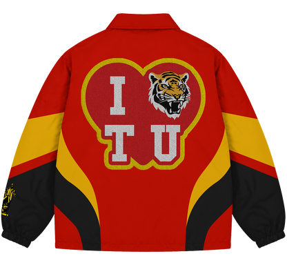 LTFG + PSC “I Heart TU” Coaches Jacket Oversized (Red)